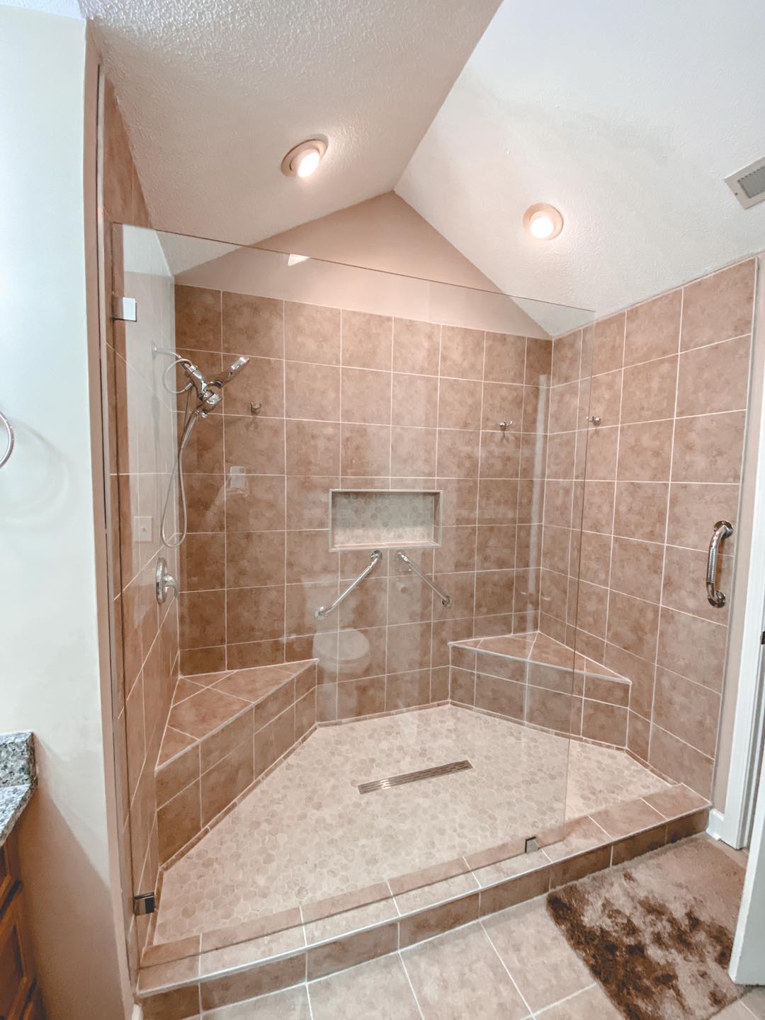 Shower remodel done by The Honey Do Service